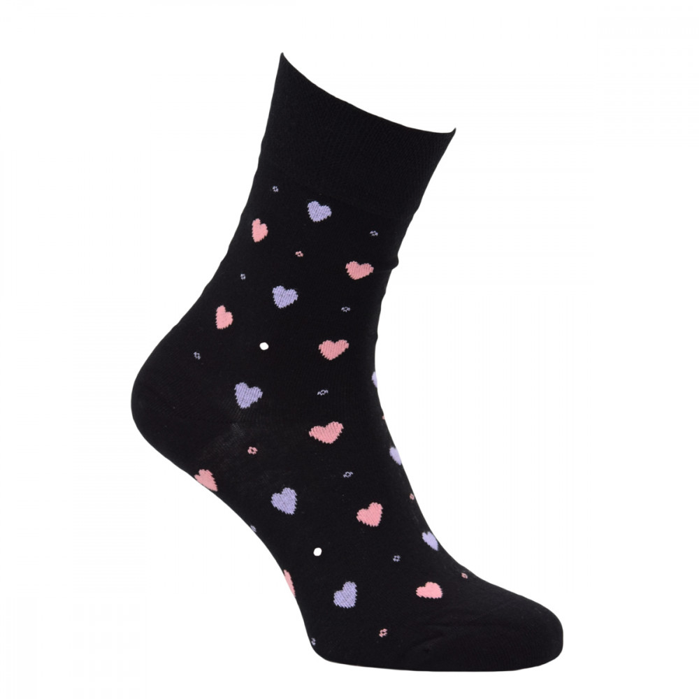 11919 - Dámske bavlnené ponožky "SWEETHEART" - 3 páry/bal.