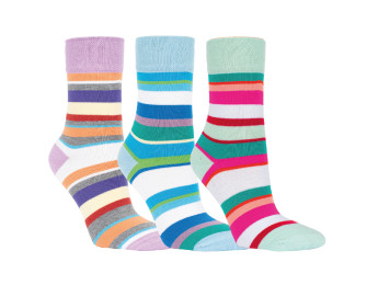11924-Dámske bambusové ponožky "LOLLIPOP"- 3páry/bal.