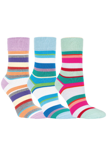 11924-Dámske bambusové ponožky "LOLLIPOP"- 3páry/bal.