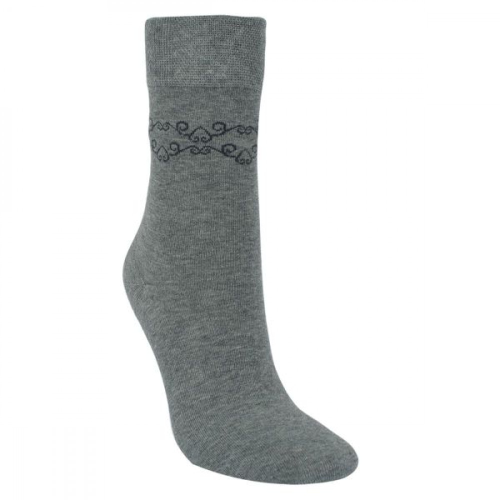 12064 - Dámske bavlnené ponožky "ANGELA" - 3 páry/bal.