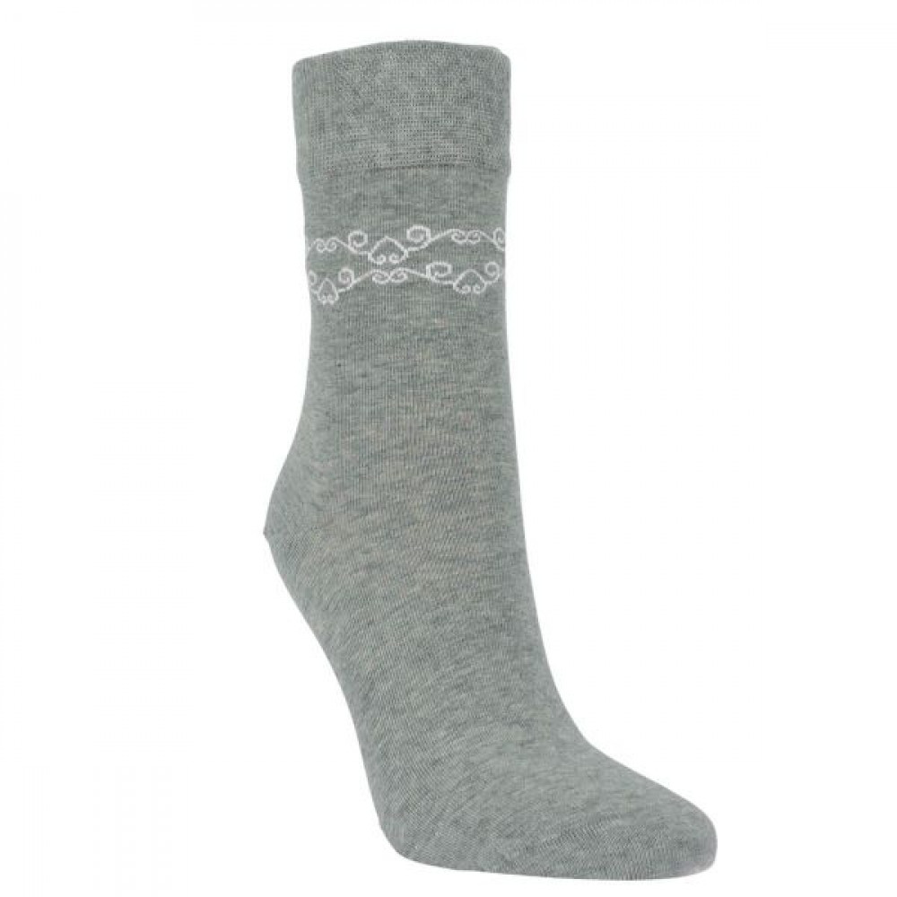 12064 - Dámske bavlnené ponožky "ANGELA" - 3 páry/bal.