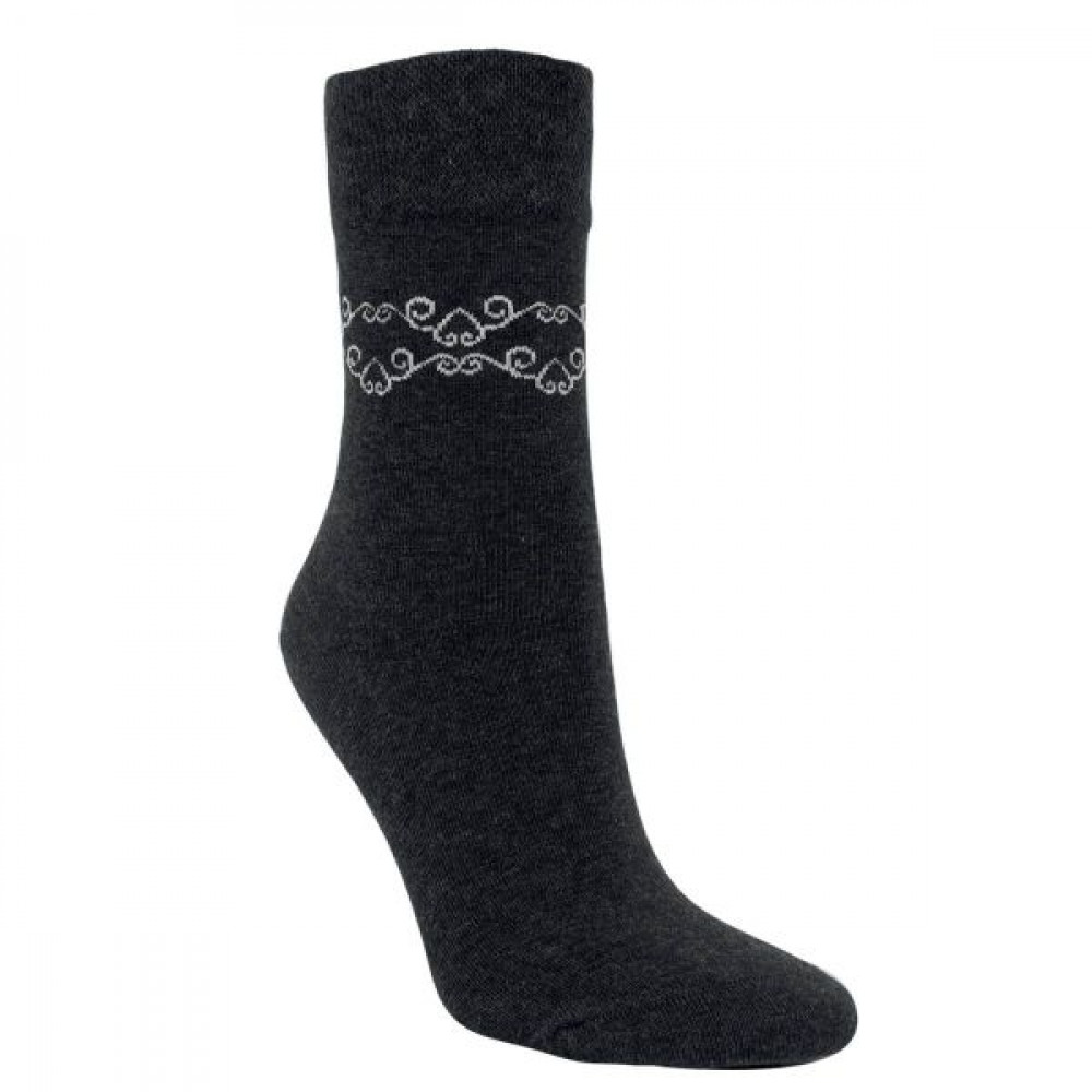 12064 - Dámske bavlnené ponožky "ANGELA" - 3 páry/bal.