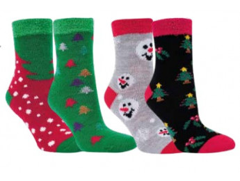 12802- Dámske termo ponožky „CHRISTMAS“ - 2 páry/bal.