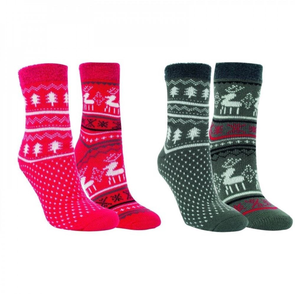 12808 - Dámske termo ponožky ”WINTERZEIT” - 2 páry/bal.