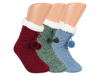 14495 - Dámske domáce protišmykové ponožky  "ABS SOHLE " - 1 pár