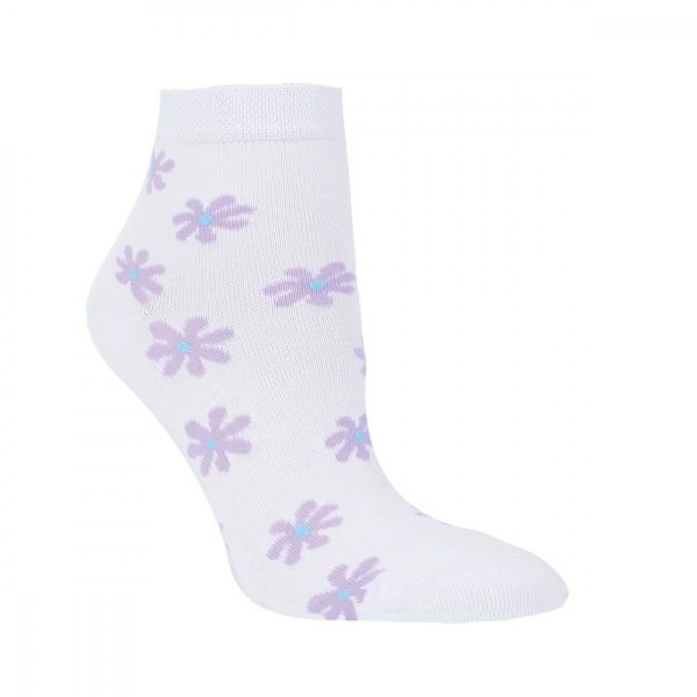 15245 - Dámske bambusové členkové ponožky "GÄNSEBLÜMCHEN" - 3 páry-bal.