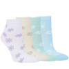 15245 - Dámske bambusové členkové ponožky "GÄNSEBLÜMCHEN" - 3 páry-bal.