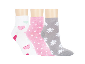 15247-Dámske bambusové členkové ponožky ,,MEIN LIEBLING"-3páry/bal.