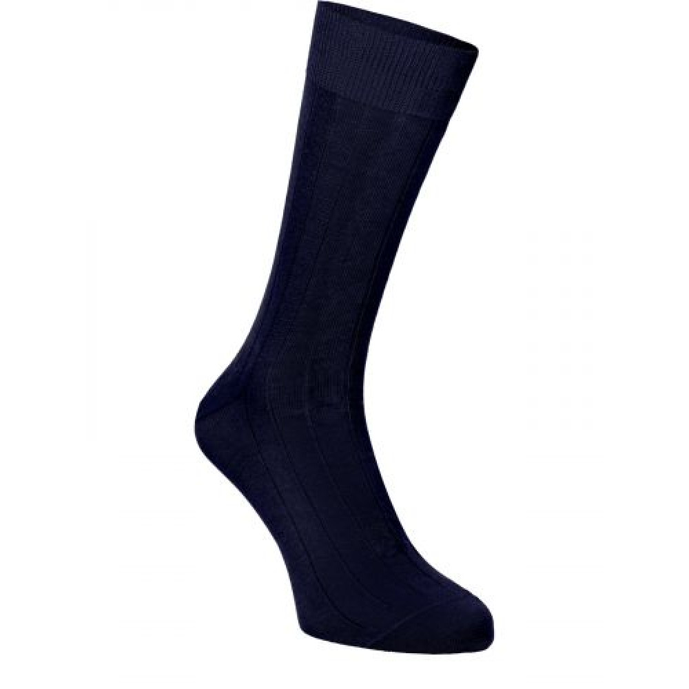PRINCE Antibakteriálne pánske rebrované oblekové ponožky 100% bavlna