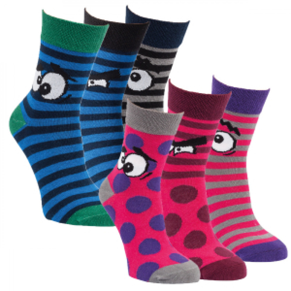 20830 - Detské bavlnené ponožky - 3 páry/bal.