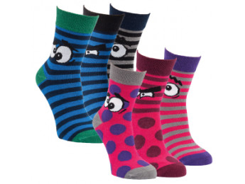 20830 - Detské bavlnené ponožky - 3 páry/bal.