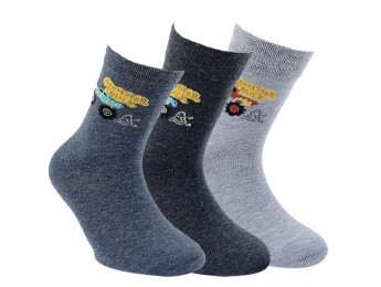 20874 - Detské ponožky "MONSTER TRUCK" - 3 páry/bal.