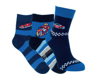 20883 - Detské bavlnené ponožky  "E-CARS "