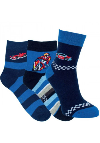 20883 - Detské bavlnené ponožky  "E-CARS "