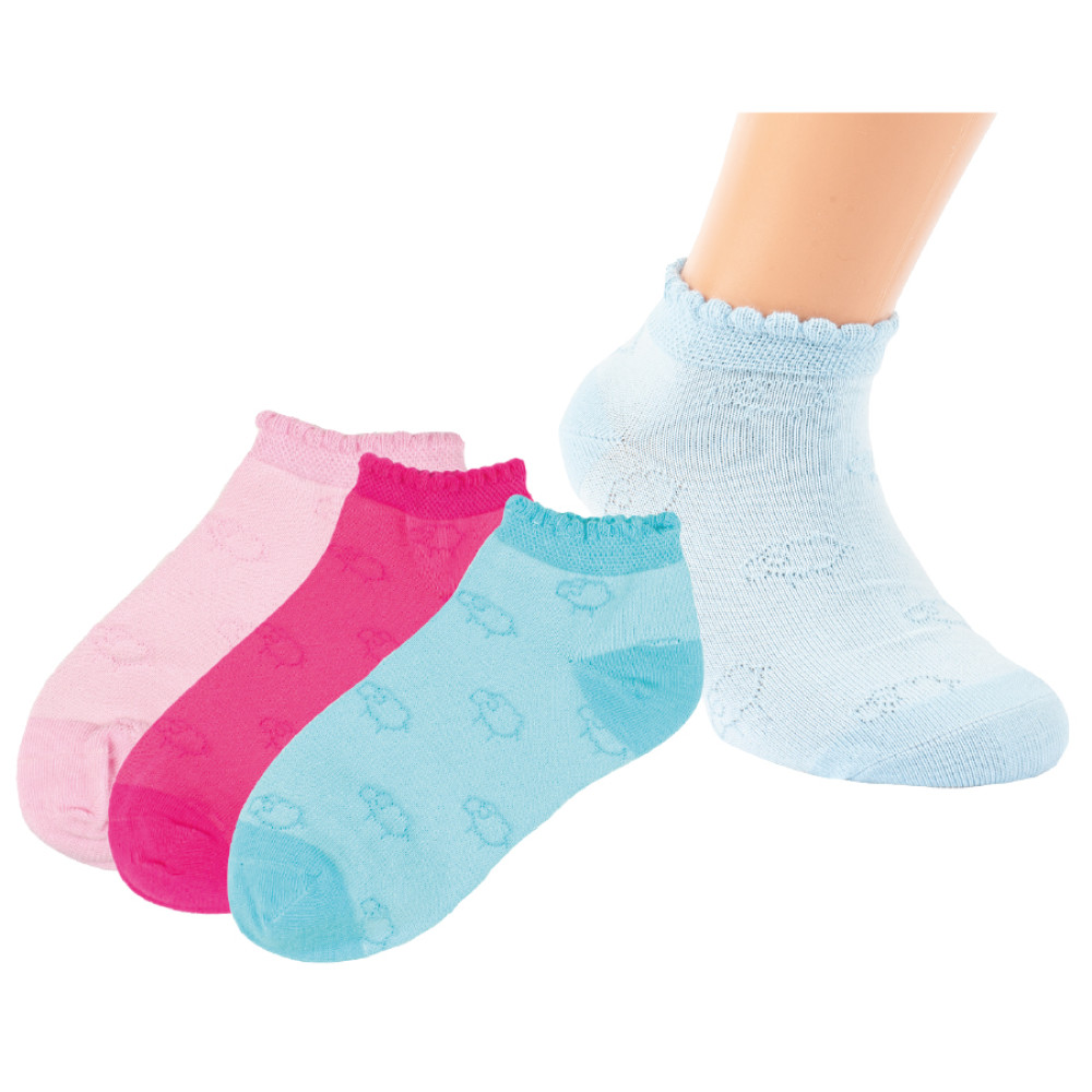 21245 - Detské bavlnené ťapky "SHEEP" - 3 páry/bal.