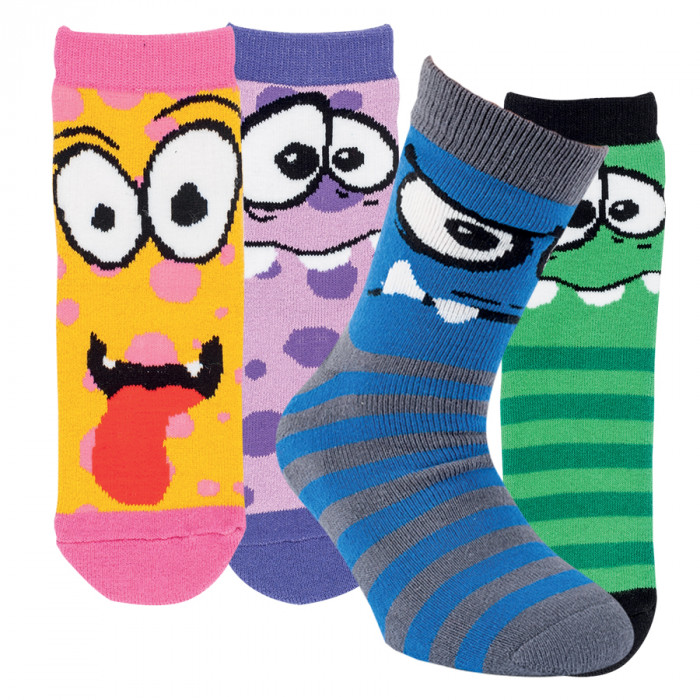 22118 - Detské froté ponožky "MONSTER"-2páry/bal.
