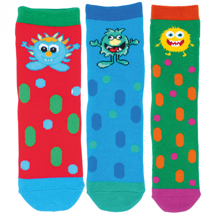 22127 - Detské froté ponožky "MONSTER FREDDY" - 2 pár/bal.