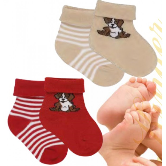 24589- Dojčenské ponožky „BELLO“ - 2 páry/bal.