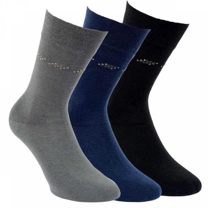 31007 - Pánske nadmerné ponožky "PUNKTE STYLE" - 3 páry/bal.