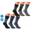 31009- Pánske bavlnené zdravotné ponožky XL „CLASSIC STREIFEN“ - 3 páry/bal.