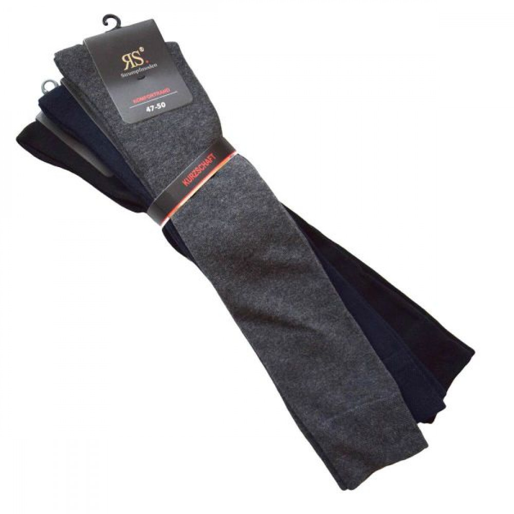 31030 - Pánske bavlnené podkolienky "3 FARBEN" - 3 páry/bal.