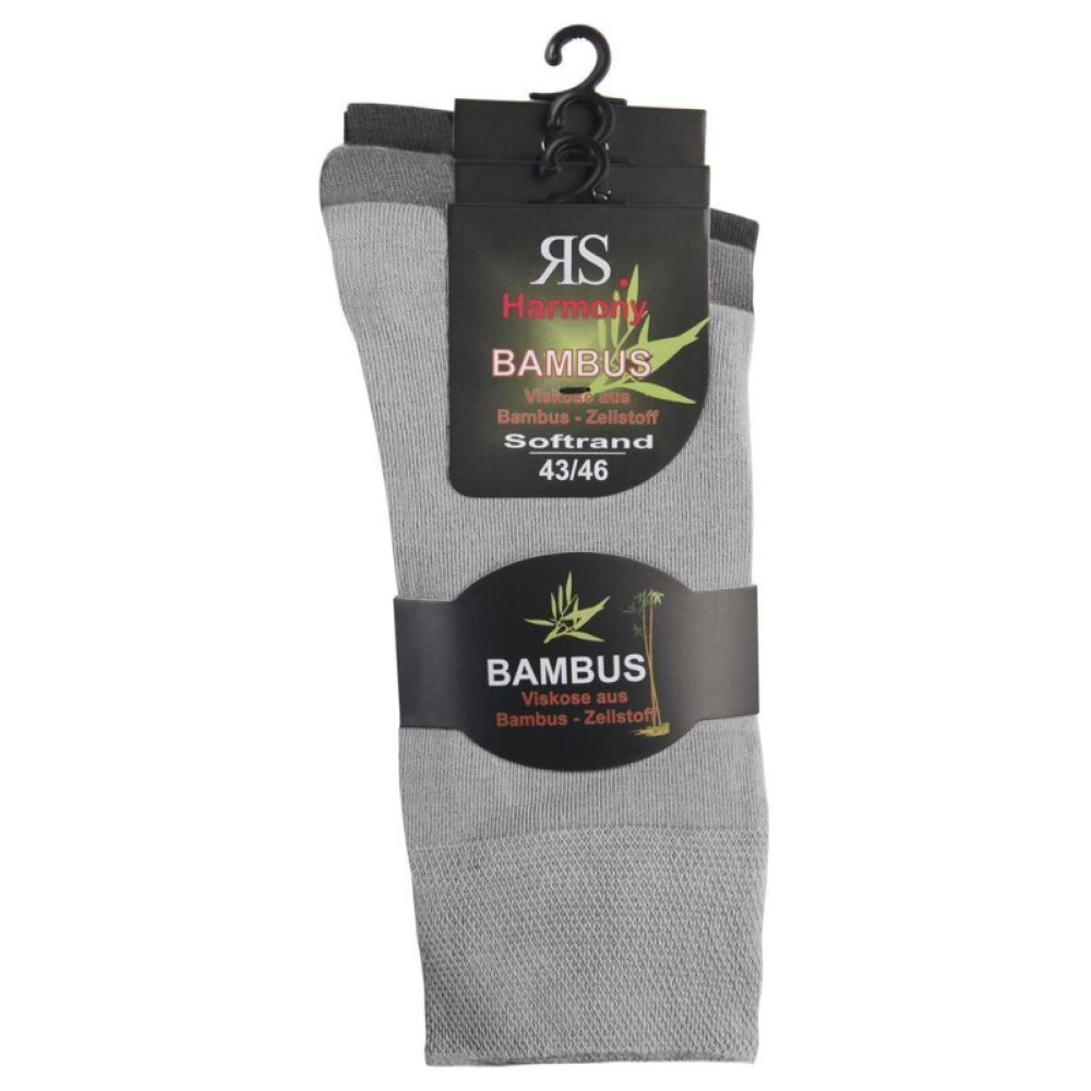 31057 - Pánske bambusové ponožky XL s mäkkým lemom- 3 páry/bal.