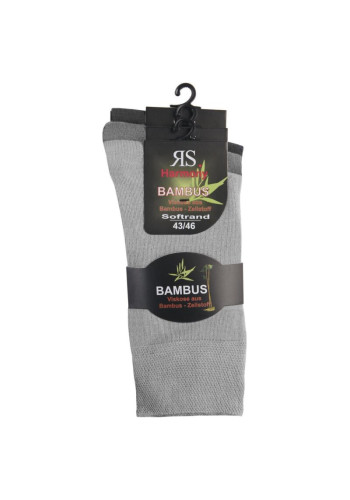 31057 - Pánske bambusové ponožky XL s mäkkým lemom- 3 páry/bal.