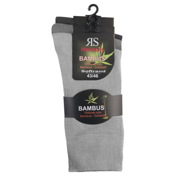 31057 - Pánske bambusové ponožky XL s mäkkým lemom- 3 páry/bal.