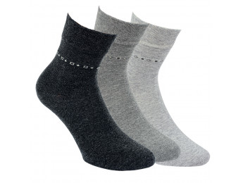 32054 - A-Pánske bavlnené skrátené ponožky "SILBER" - 3 páry/bal.