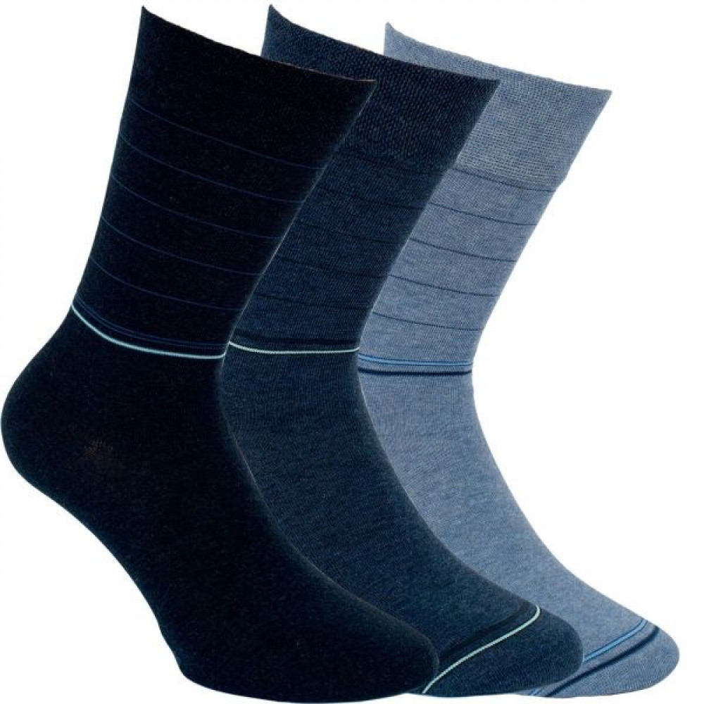 32130 Pánske bavlnené ponožky "JEANS" - 3 páry/bal.