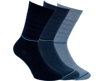 32130 Pánske bavlnené ponožky "JEANS" - 3 páry/bal.