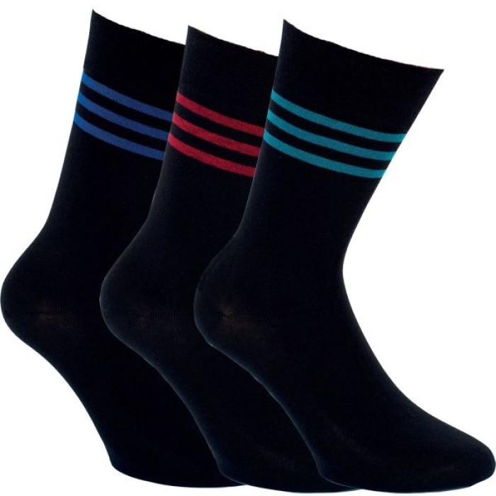 32131 - Pánske bavlnené ponožky  "ZEBRASTREIFEN " - 3 páry/bal.