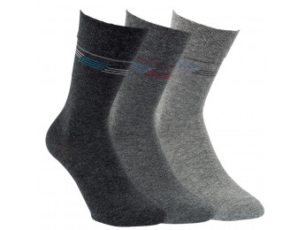32154-A- Pánske bavlnené ponožky "SILBER DESIGN" - 3 páry/bal.
