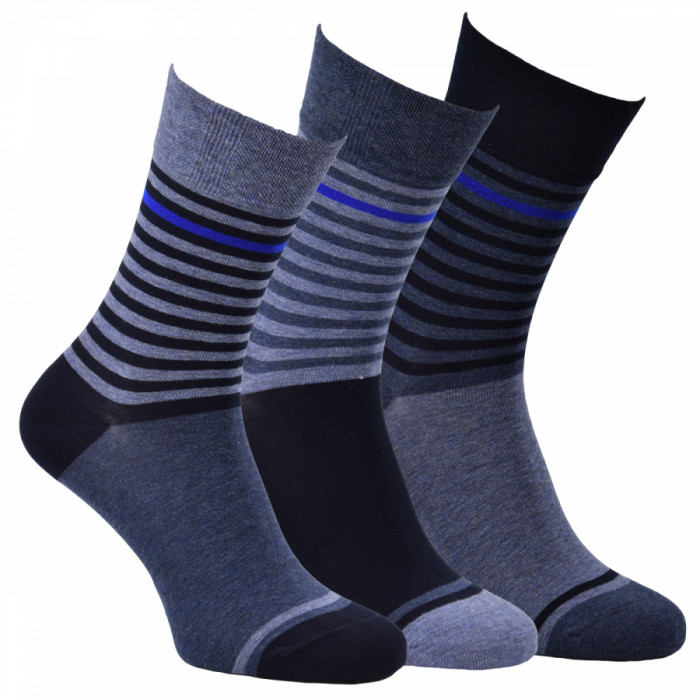 32185 - Pánske bavlnené ponožky "STREIFEN" - 3 páry/bal.