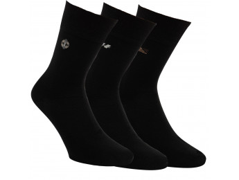 32192 - Pánske bavlnené ponožky "BLACK DESIGN" - 3 páry/bal.