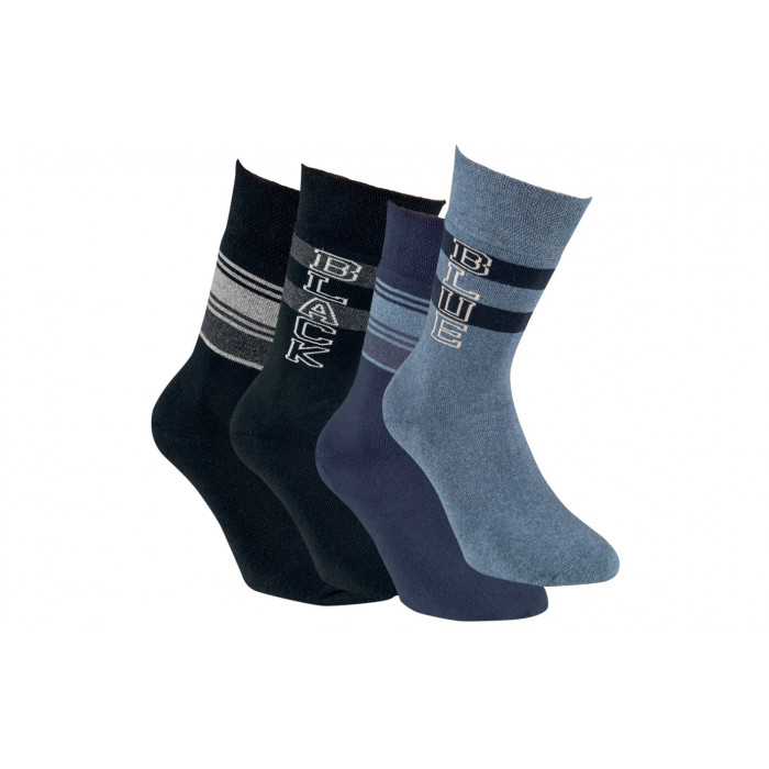 32772- Pánske froté teplé ponožky „DESIGN“ - 2 páry/bal.