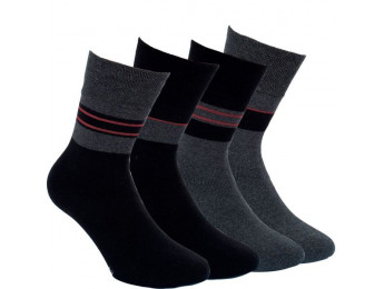 32787 - Pánske termo ponožky   ”BLACK&GREY” - 2 páry/bal.  