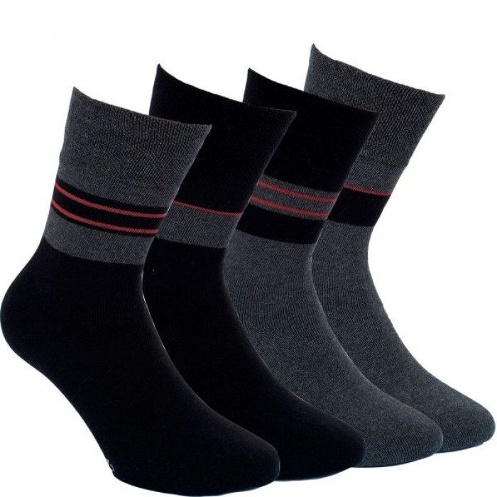 32787 - Pánske termo ponožky   ”BLACK&GREY” - 2 páry/bal.  