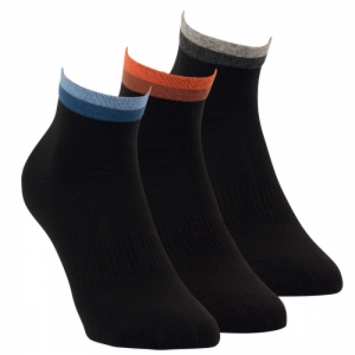 35172- Pánske členkové ponožky ,,SCHWARZ" - 3 páry/bal.