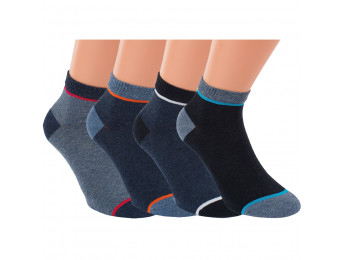 35193 - Pánske členkové ponožky "JEANS" - 3 páry/bal.
