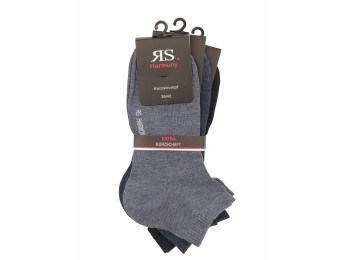 35199- Pánske bavlnené členkové ponožky „JEANS“ - 3 páry/bal.