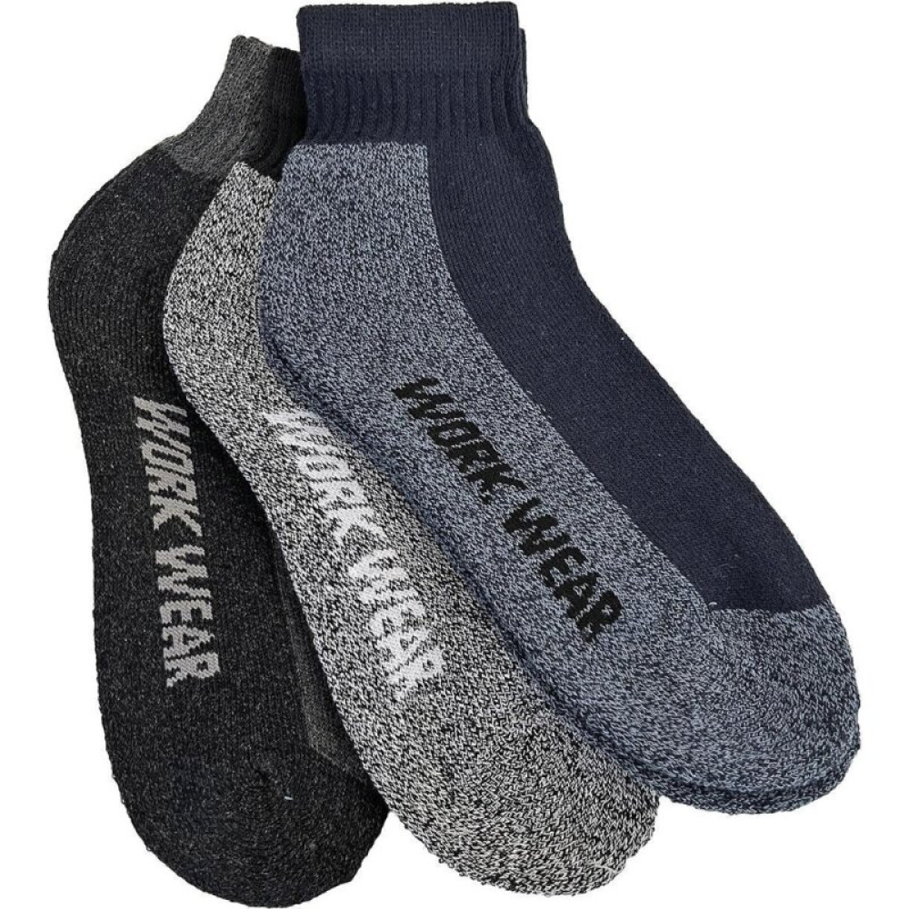 38008 - Pánske pracovné členkové ponožky Work Wear - 3 páry/bal.