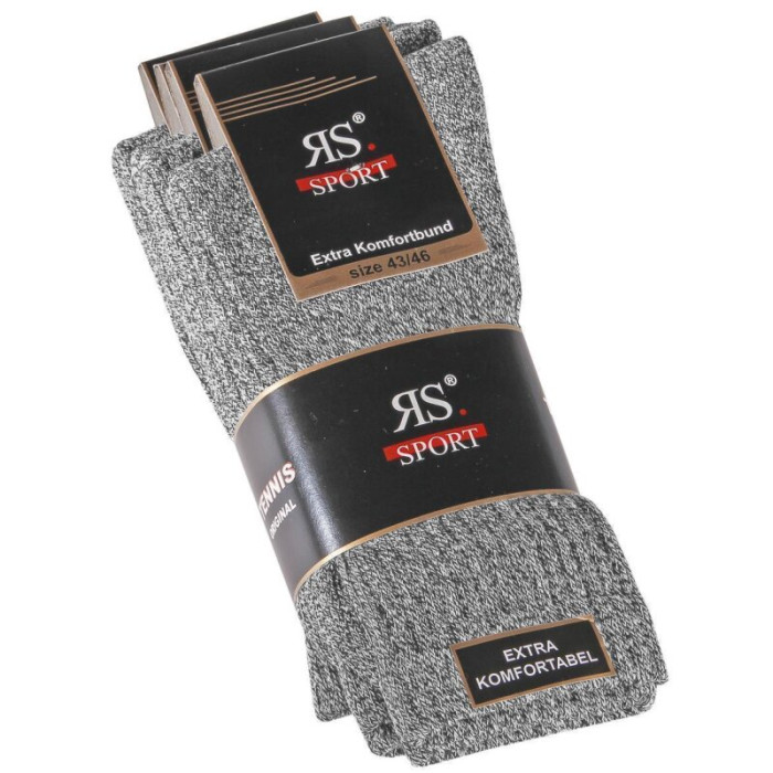 39019- Pánske športové ponožky RS SPORT XXL s komfortným lemom - 4 páry/bal.