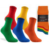 41020-Dámske a pánske bavlnené farebné ponožky