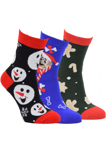 41032- Pánske a dámske vianočné ponožky - 3 páry/bal.