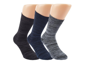 43063 - Unisex melange ponožky "VISKOZE BAMBUS"- 3 páry/bal.