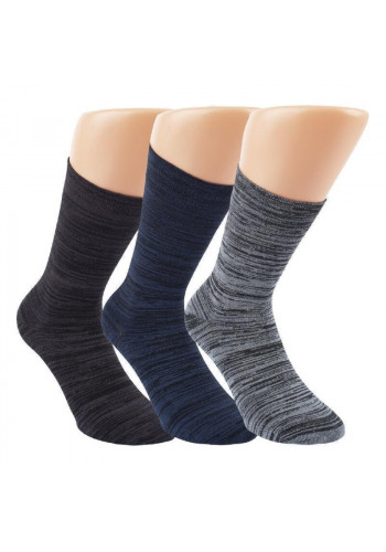 43063 - Unisex melange ponožky "VISKOZE BAMBUS"- 3 páry/bal.