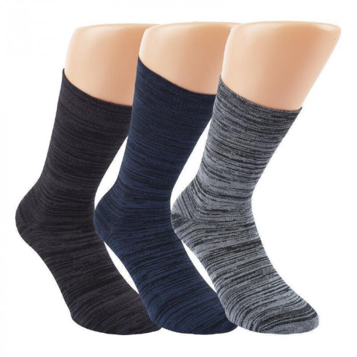 43063 - Unisex melange ponožky "VISKOZE BAMBUS"- 3 páry/bal.