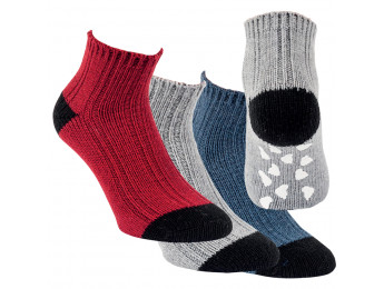 44435 - Vlnené ponožky s gumenou podrážkou "ABS SOHLE" - 1 pár