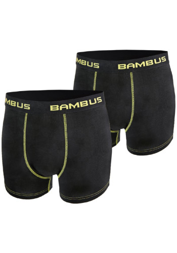 61509 - Pánske bambusové boxerky – čierne - 2 ks/ bal.